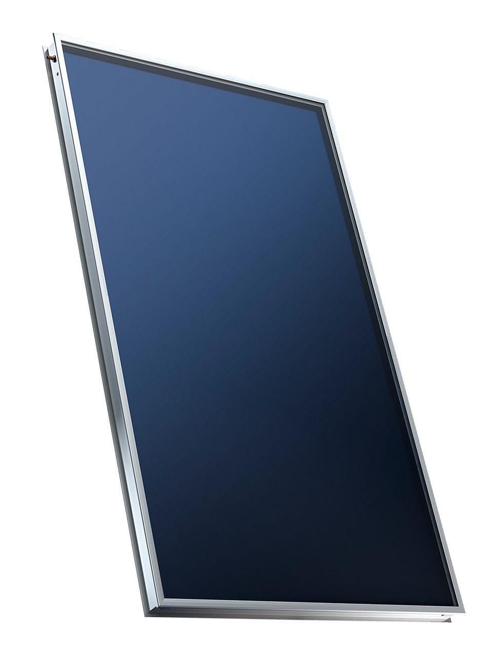 Hochleistungs-Flachkollektor AS-Sunline 2100 (alu) Fläche 2,06 m², Mäander, 1954x1054x80 mm, Montagebreite 1102 mm