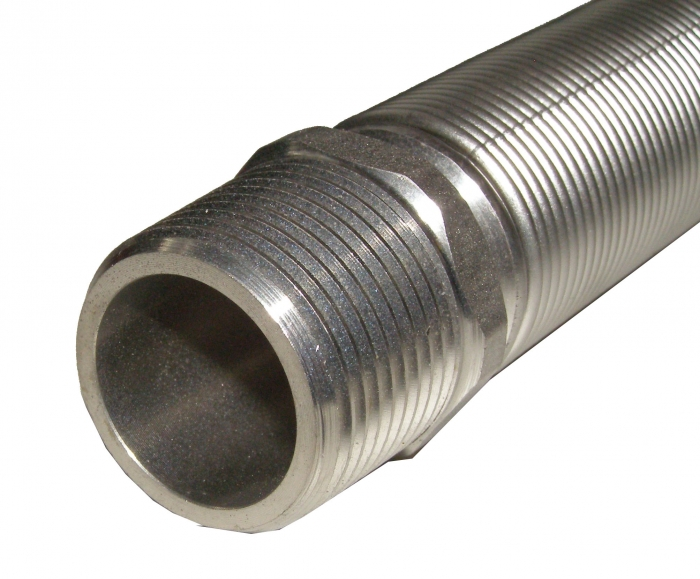 Flex-Schlauch ausziehbar DN40, 200-350mm 1 1/2"AG x 1 1/2" ÜWM