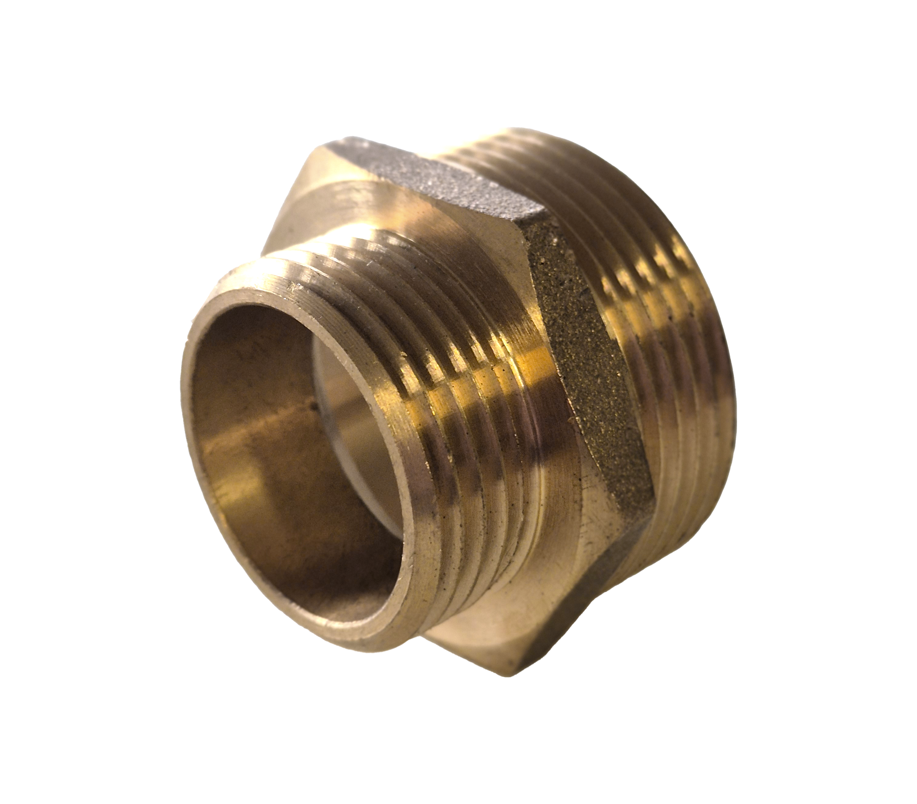 MG-Doppelnippel reduziert 3/8"AG -1/2"AG