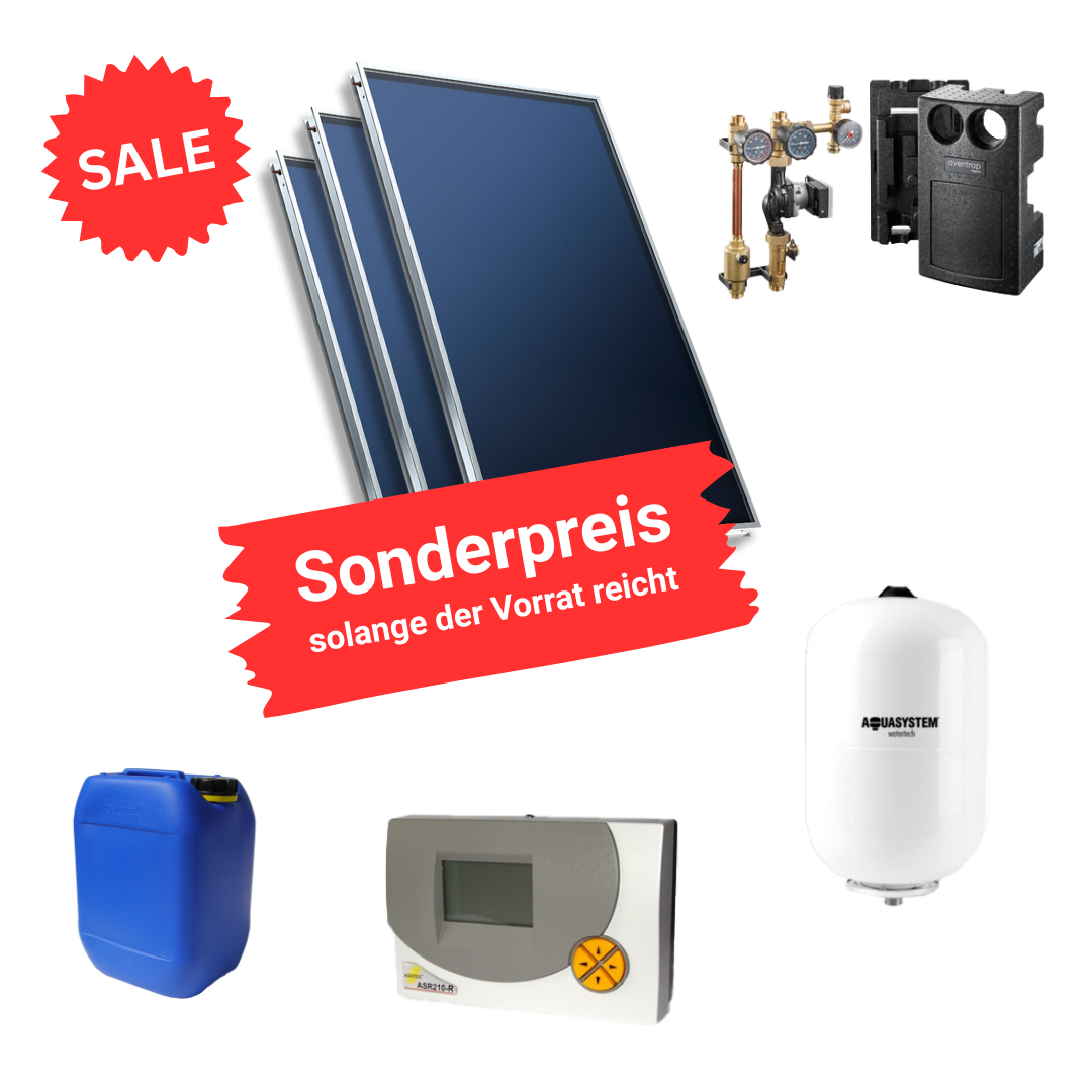 Solar Paket SL 3 (mit AS-Sunline 2100-Kollektoren) bestehend aus: