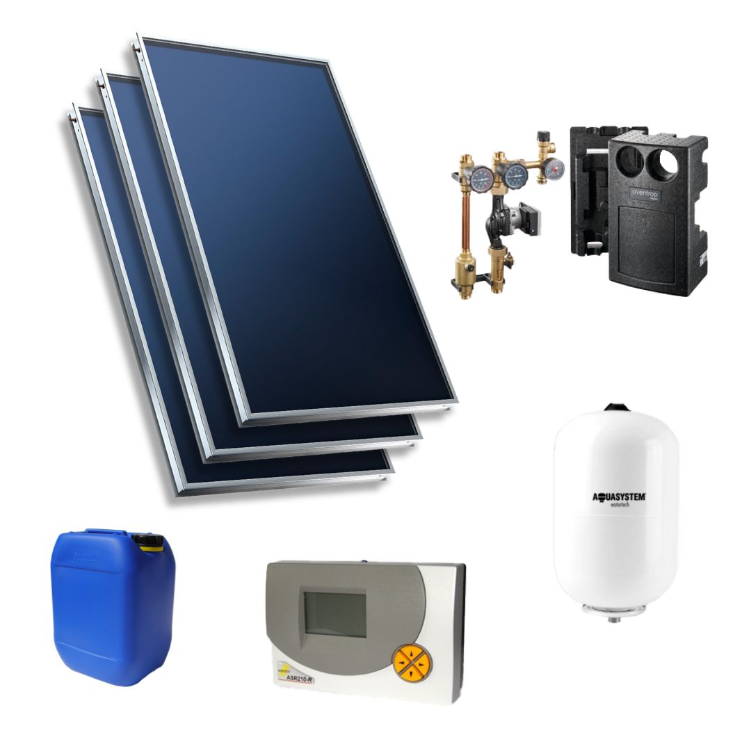 Solar Paket SL 3 (mit AS-Sunline 2100-Kollektoren) bestehend aus: