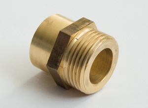 MG-Lötnippel für DN12 (flachdichtend) 1/2" AG-22mm 