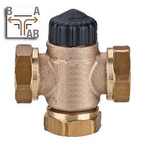 3-Wege-Umschaltventil 3/4" ohne Stellantrieb