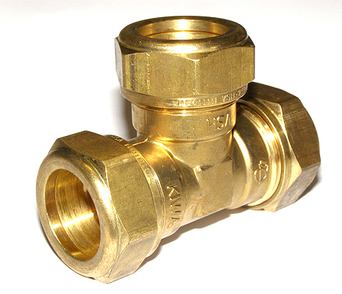 Klemmring T-Stück (3 x 22 mm)