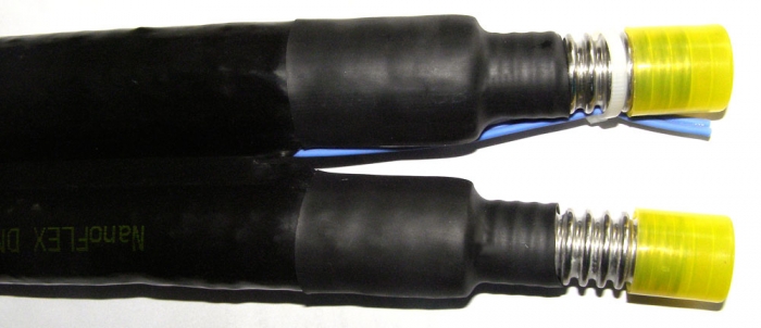 NanoEINS, Solardoppelrohr DN25 schwarz, Zuschnitt