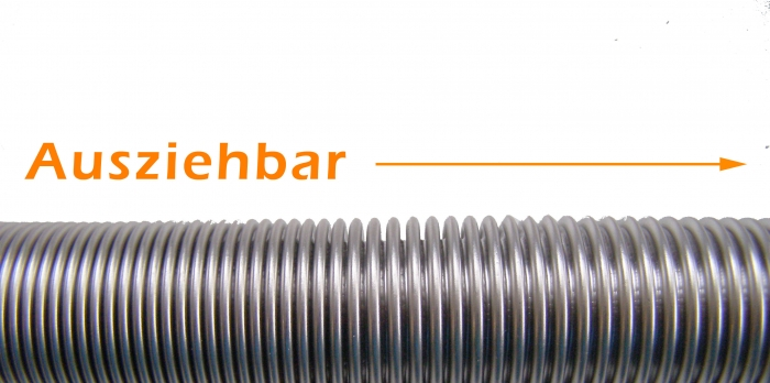 Flex-Schlauch ausziehbar DN40, 200-350mm 1 1/2"AG x 1 1/2" ÜWM