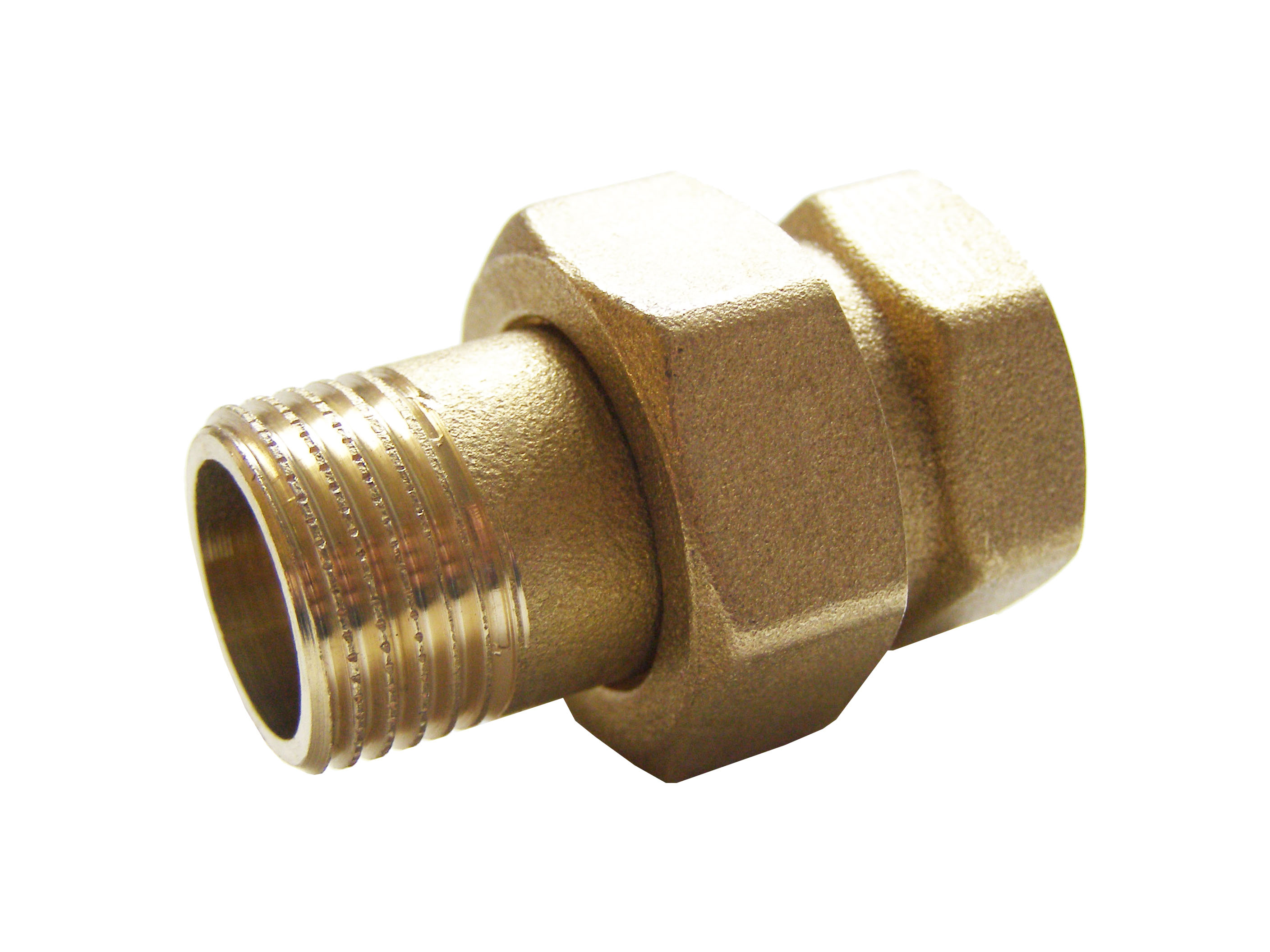 Rohrverschraubung gerade 1/2" IG/AG