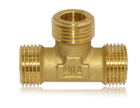 MG-T-Stück 3 x 3/4" AG flachdichtend