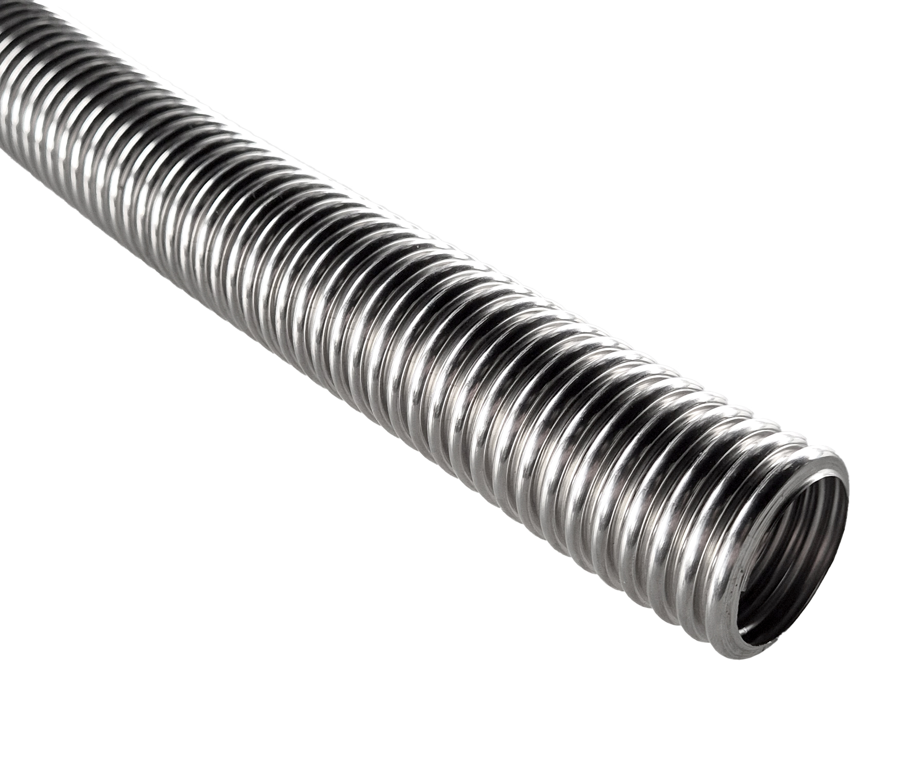 Weitgewelltes Edelstahlwellrohr DN 20 (Zuschnittpreis/lfm) 