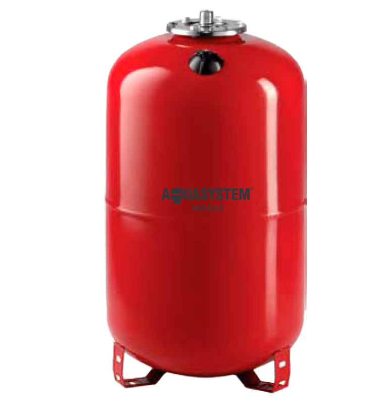 Zilio Heizungsausdehngefäß 35 l mit Flansch, Stand-/Wandfüßen Ø 365 mm, H 450 mm, Anschluss 3/4" AG, Vordruck 1,5 bar