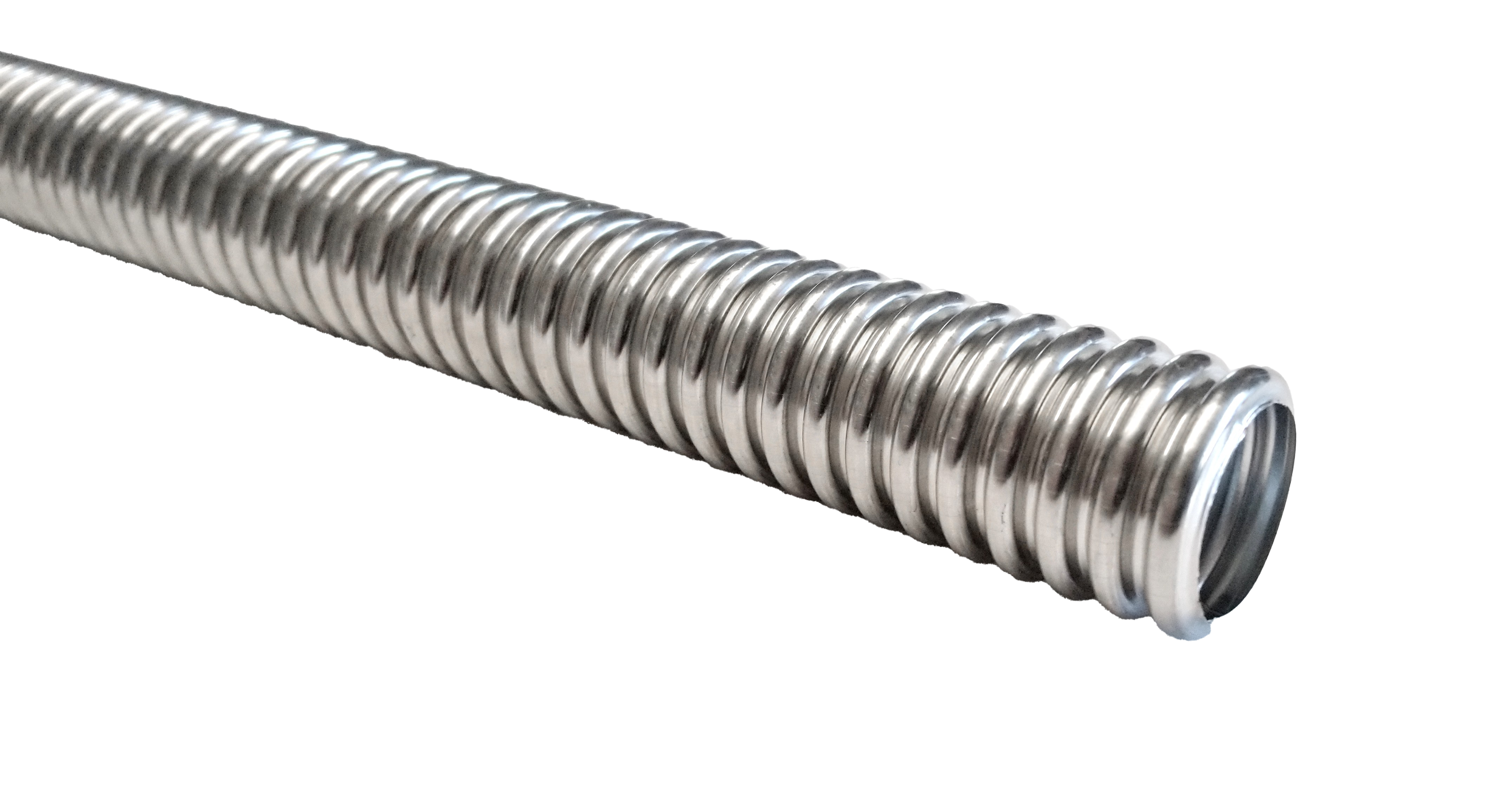 Weitgewelltes Edelstahlwellrohr DN 20 (Zuschnittpreis/lfm) 