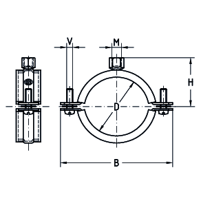 Rohrschelle 72-78 mm 