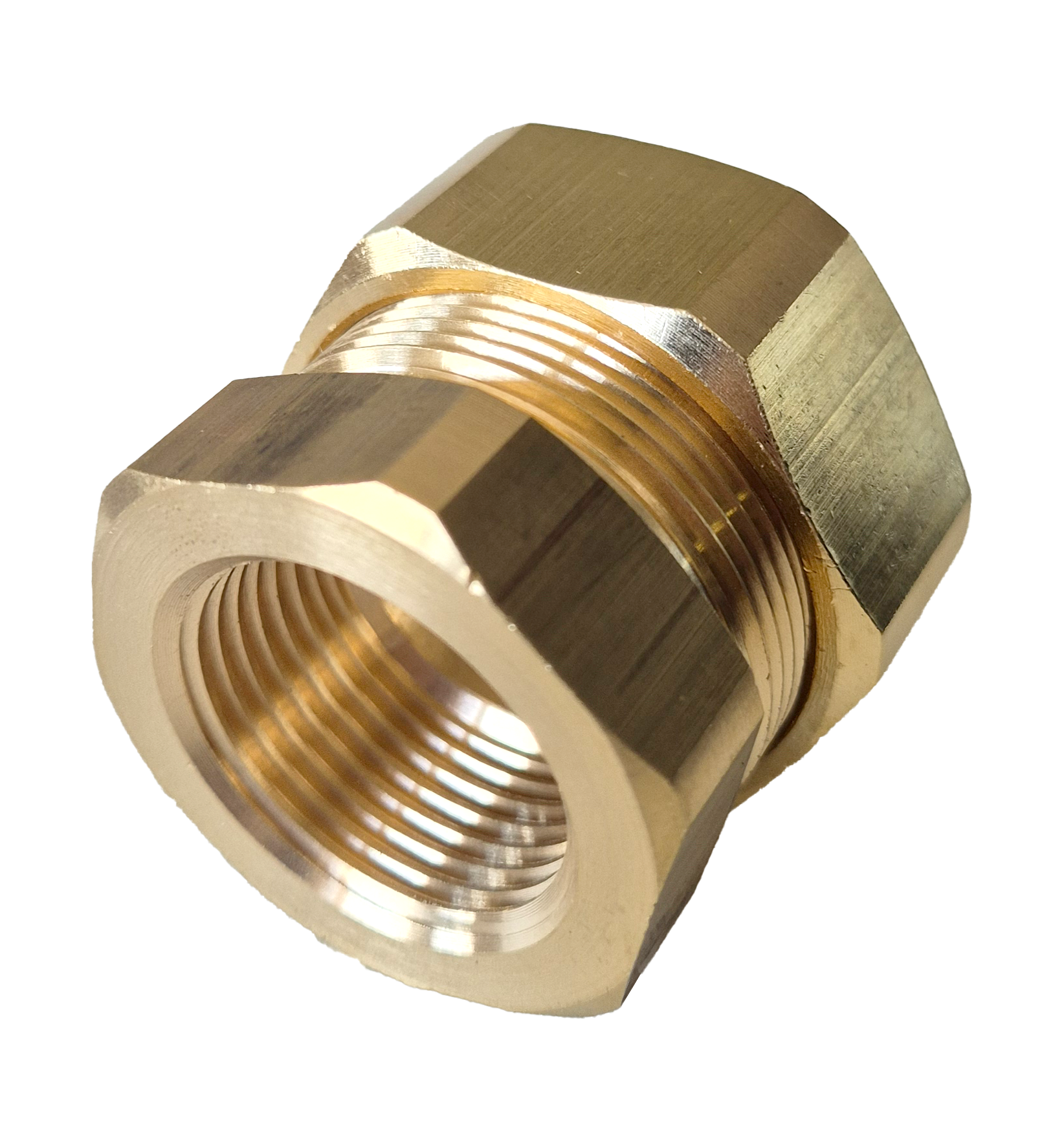 Wellrohrverschraubung metallisch dichtend auf Innengewinde nur für weitgewelltes Edelstahlwellrohr